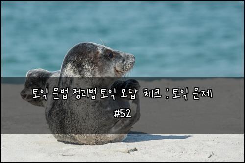 ํ ์ต ๋ฌธ๋ฒ ์ ๋ฆฌ๋ฒ ํ ์ต ์ค๋ต ์ฒดํฌ : ํ ์ต ๋ฌธ์ #52