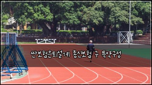싼보험은퇴설계 종신보험 구 특약구성