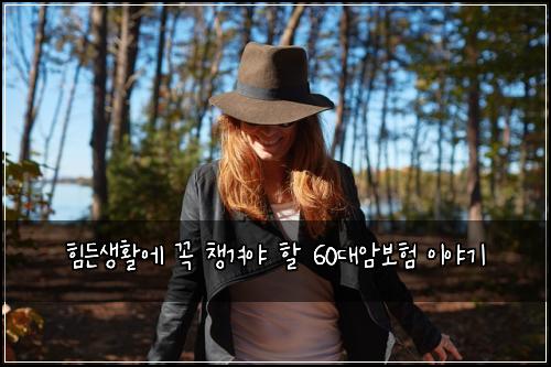 힘든생활에 꼭 챙겨야 할 60대암보험 이야기