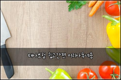 태아보험 쉽고간편 머리아푸네용