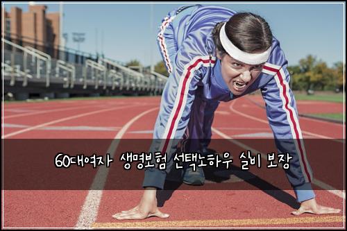 60대여자 생명보험 선택노하우  실비 보장