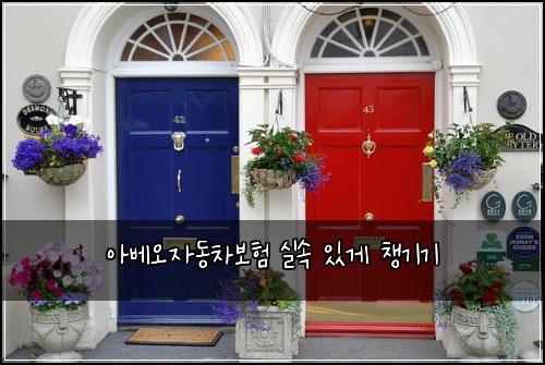 아베오자동차보험 실속 있게 챙기기