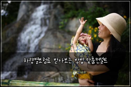 차량별보험료 받아보는 방법 맞춤컨설트