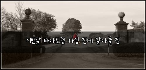 이번달 태아보험 가입 전에 알아둘 점