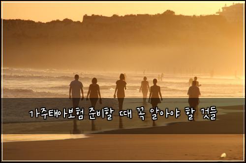 가주태아보험 준비할 때 꼭 알아야 할 것들