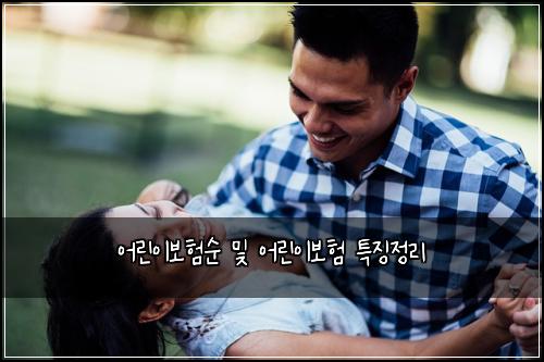 어린이보험순 및 어린이보험 특징정리