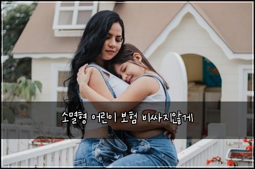 소멸형 어린이 보험 비싸지않게 