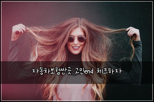 ์๋์ฐจ๋ณดํ์ผ๊ณณ ๊ณ ๋ฏผend ์ฒดํฌํ์