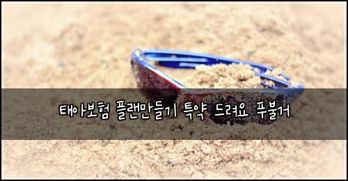 태아보험 플랜만들기  특약 드려요 푸불거
