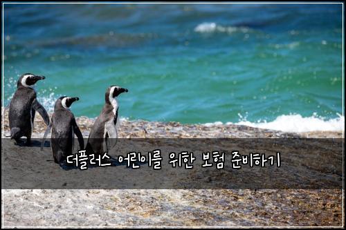 더플러스 어린이를 위한 보험 준비하기