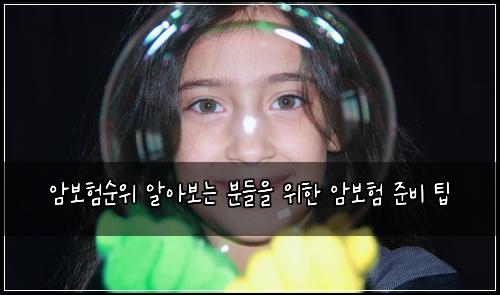 암보험순위 알아보는 분들을 위한 암보험 준비 팁
