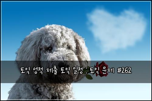 토익 성적 제출 토익 일정 : 토익 문제 #262