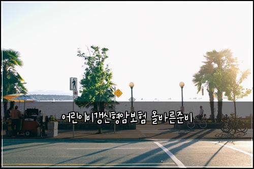 어린이비갱신형암보험 올바른준비 