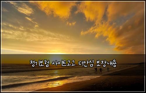 ์ ๊ธฐ๋ณดํ ์ฌ์ดํธ๊ณ ๊ณ ๋์์ฌ ๋ณด์ฅ๋ด์ฉ