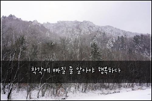 ์ฐฉ๊ฐ์ ๋น ์ง ์ค ์์์ผ ํ๋ณตํ๋ค