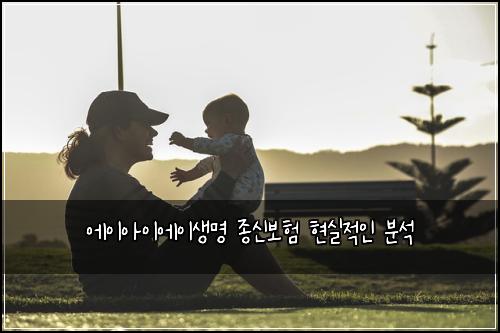 에이아이에이생명 종신보험 현실적인 분석