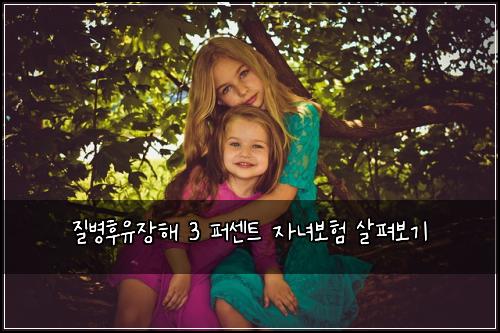 질병후유장해 3 퍼센트 자녀보험 살펴보기