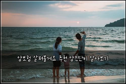 암보험 살펴볼게요  추천 암진단비 알아보기