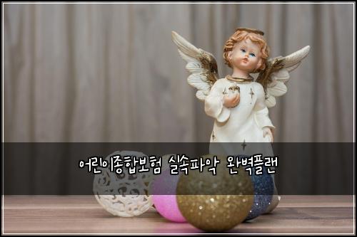어린이종합보험 실속파악  완벽플랜