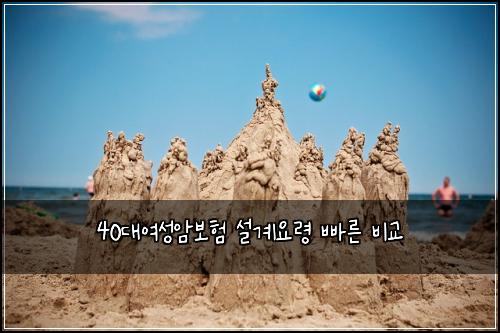 40대여성암보험 설계요령  빠른 비교