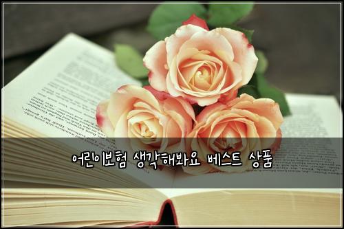 어린이보험 생각해봐요  베스트 상품