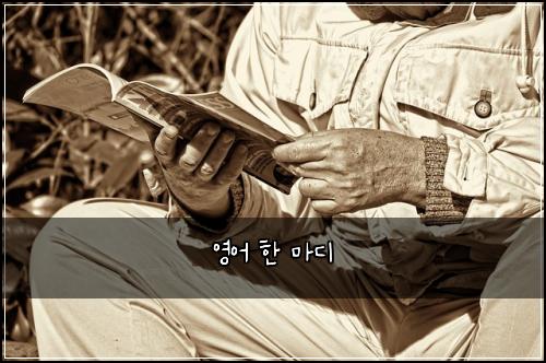 영어 한 마디