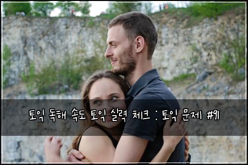 토익 독해 속도 토익 실력 체크 : 토익 문제 #91