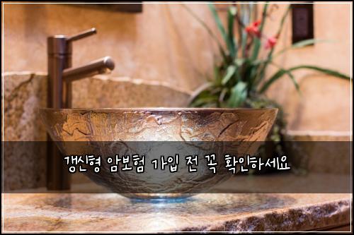 갱신형 암보험 가입 전 꼭 확인하세요