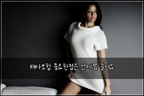 태아보험 중요한점은  언제쯤 들어요