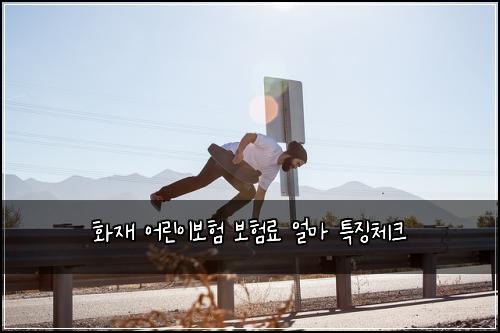 화재 어린이보험 보험료 얼마 특징체크