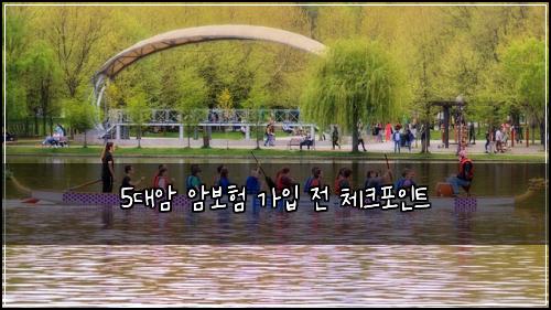 5대암 암보험 가입 전 체크포인트