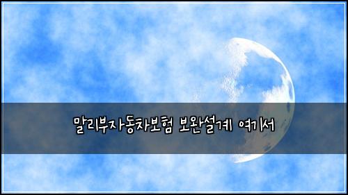 말리부자동차보험 보완설계  여기서