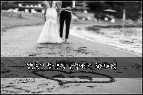 성인종신 정기보험 견적서비스  30대여성