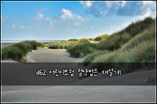 d62 ์ด๋ฆฐ์ด๋ณดํ ์ ์ฝ๋ฒ์ ์ฌ์ค๊ณ