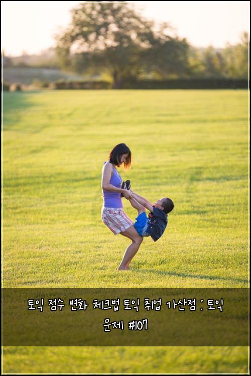 토익 점수 변화 체크법 토익 취업 가산점 : 토익 문제 #107