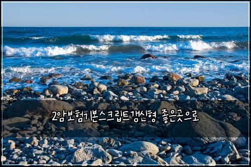 2암보험기본스크립트갱신형 좋은곳으로