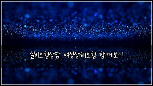 실비보험상담 여성상해보험 함께보기