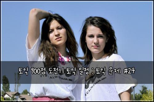 토익 900점 도전기 토익 일정 : 토익 문제 #24