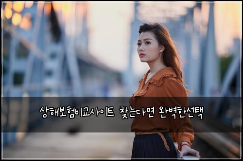 상해보험비교사이트 찾는다면 완벽한선택