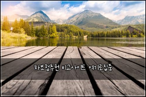 차보험추천 비교사이트 여기로집중