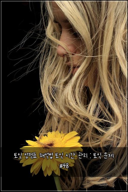토익 성적표 해석법 토익 시간 관리 : 토익 문제 #48