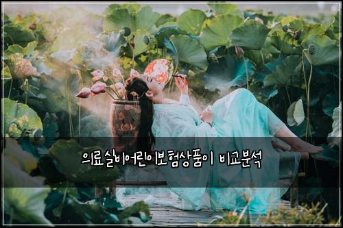의료실비어린이보험상품이 비교분석