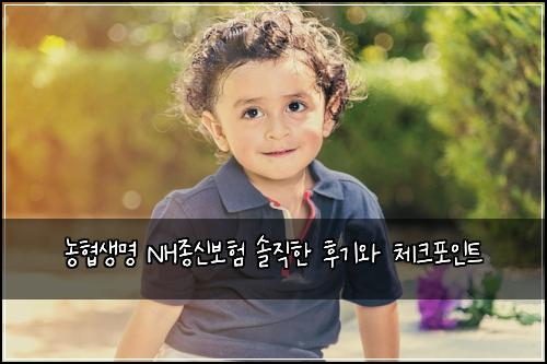 농협생명 NH종신보험 솔직한 후기와 체크포인트