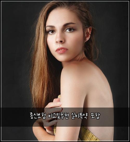 종신보험 비교및추천  실비특약 포함