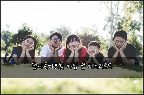 펌자동차보험 가입 전 체크리스트
