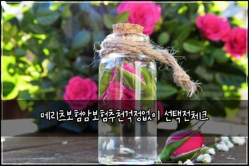 메리츠보험암보험추천걱정없이 선택전체크