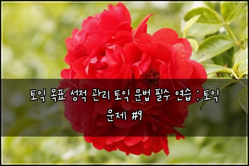ํ ์ต ๋ชฉํ ์ฑ์ ๊ด๋ฆฌ ํ ์ต ๋ฌธ๋ฒ ํ์ ์ฐ์ต : ํ ์ต ๋ฌธ์ #9