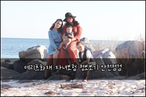 메리츠화재 자녀보험 정보보기  안전점검